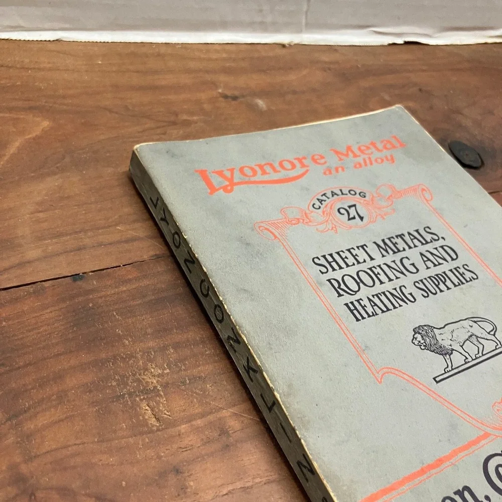 Lyonore Metal Catalog 27 Lyon, Conklin & Co. Inc. 1927 Sheet Metal Supplies